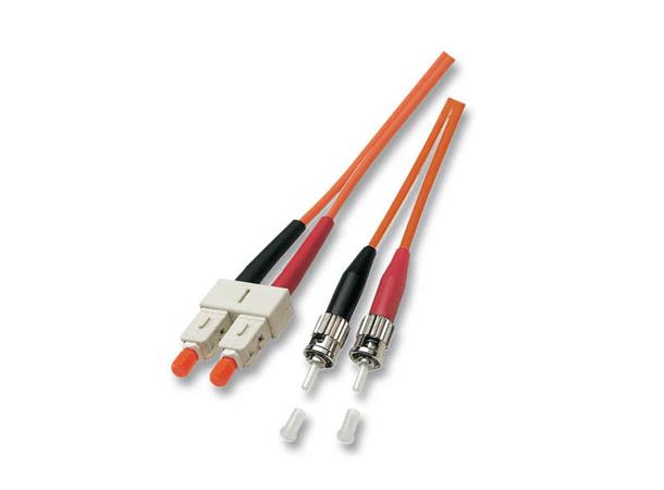 Fiberpatch 50/125 SC-ST -  2,0 m LSZH Multimode Duplex OM2 Orange 